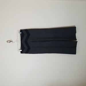 BCBGMaxAzaria Gray/Black Wool Blend Wide Leg Trouser Pants Size 4
